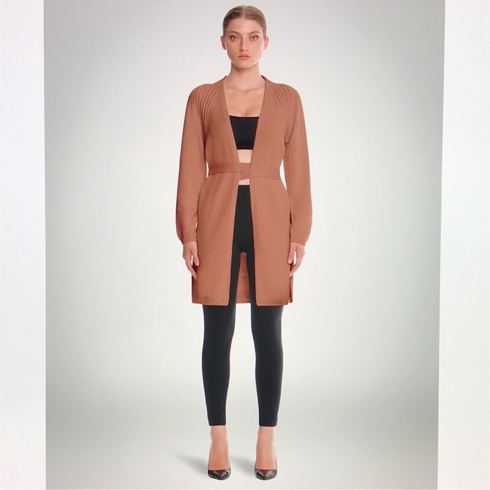 Wolford Braid Knit Merino Wool Blend Cardigan